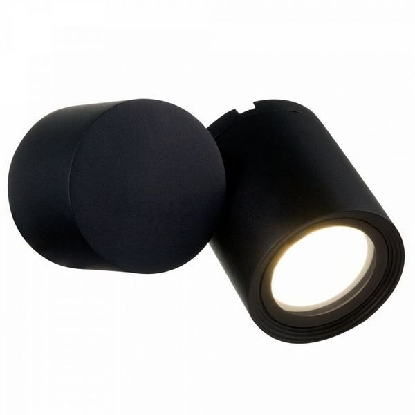 Настенный светильник Maytoni Wall Street O010WL-01B, арматура цвет черный, плафон/абажур металл, цвет черный