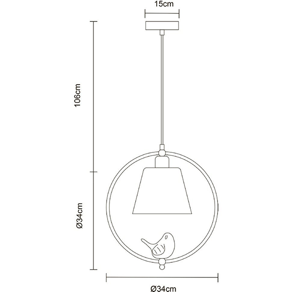 Подвесной светильник Arte Lamp Passero A4289SP-1WH, арматура белая, плафон стекло дымчатое, 34х34 см
