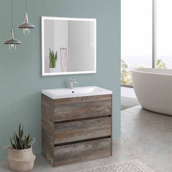 Мебель для ванной Art & Max Family 60 напольная, цвет бетон экзотик