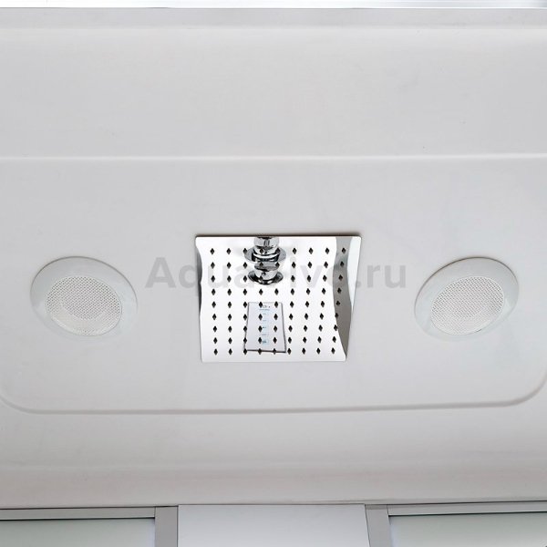 Душевая кабина Deto EM 4515 LED 150х85, стекло рифленое, профиль хром, с подсветкой - фото 1