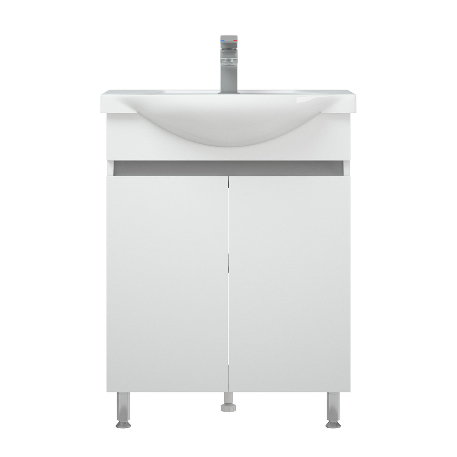 Мебель для ванной Corozo Джуно 55, цвет белый - фото 1
