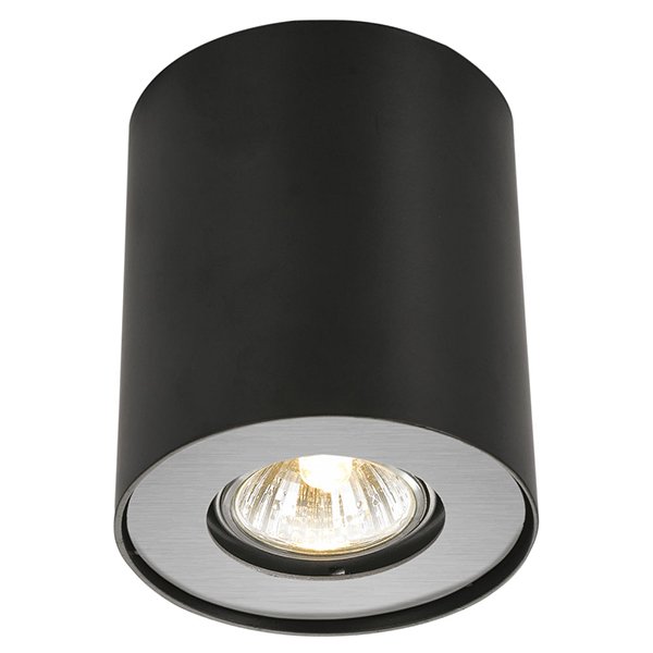 Потолочный светильник Arte Lamp Falcon A5633PL-1BK, арматура черная, плафон металл черный, 11х11 см - фото 1