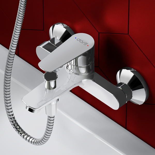 Смеситель Dorff Prime D4011000 для ванны с душем, цвет хром - фото 1
