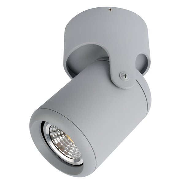Спот Arte Lamp Libra A3316PL-1GY, арматура серая, плафон металл серый, 7х13 см