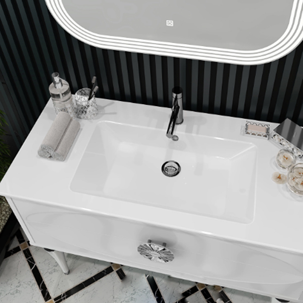 Мебель для ванной Опадирис Ибица 120, цвет белый / хром - фото 1