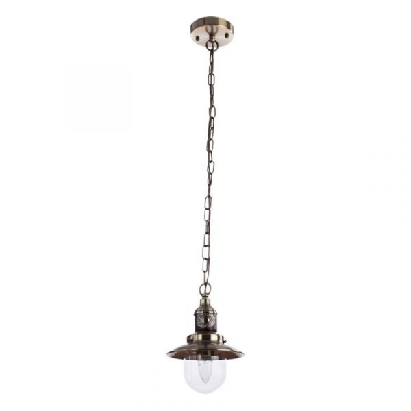 Подвесной светильник Arte Lamp Sailor A4524SP-1AB, арматура цвет бронза/коричневый, плафон/абажур стекло