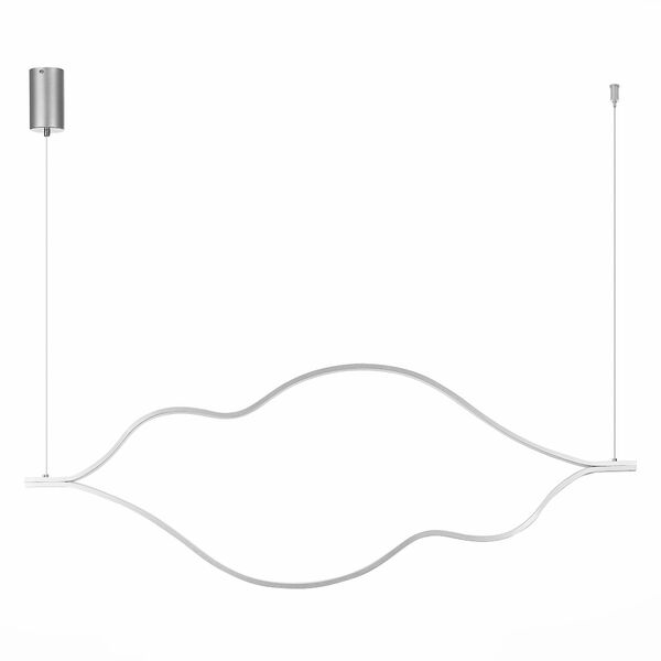 Подвесной светильник ST Luce Cortile SL6106.103.65, арматура никель, плафон металл / акрил белый