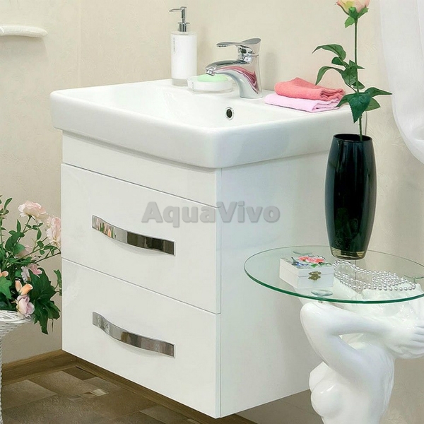 Мебель для ванной Sanflor Одри 60, подвесная, цвет белый