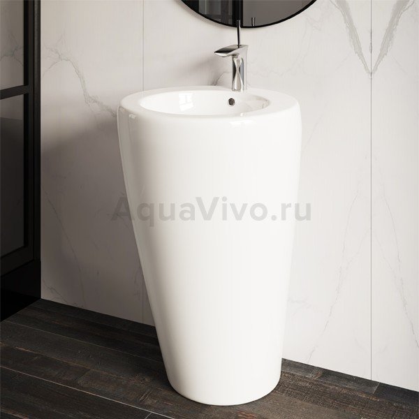 Раковина Ceramica Nova 850 CN1807 напольная, 55x52 см, цвет белый - фото 1