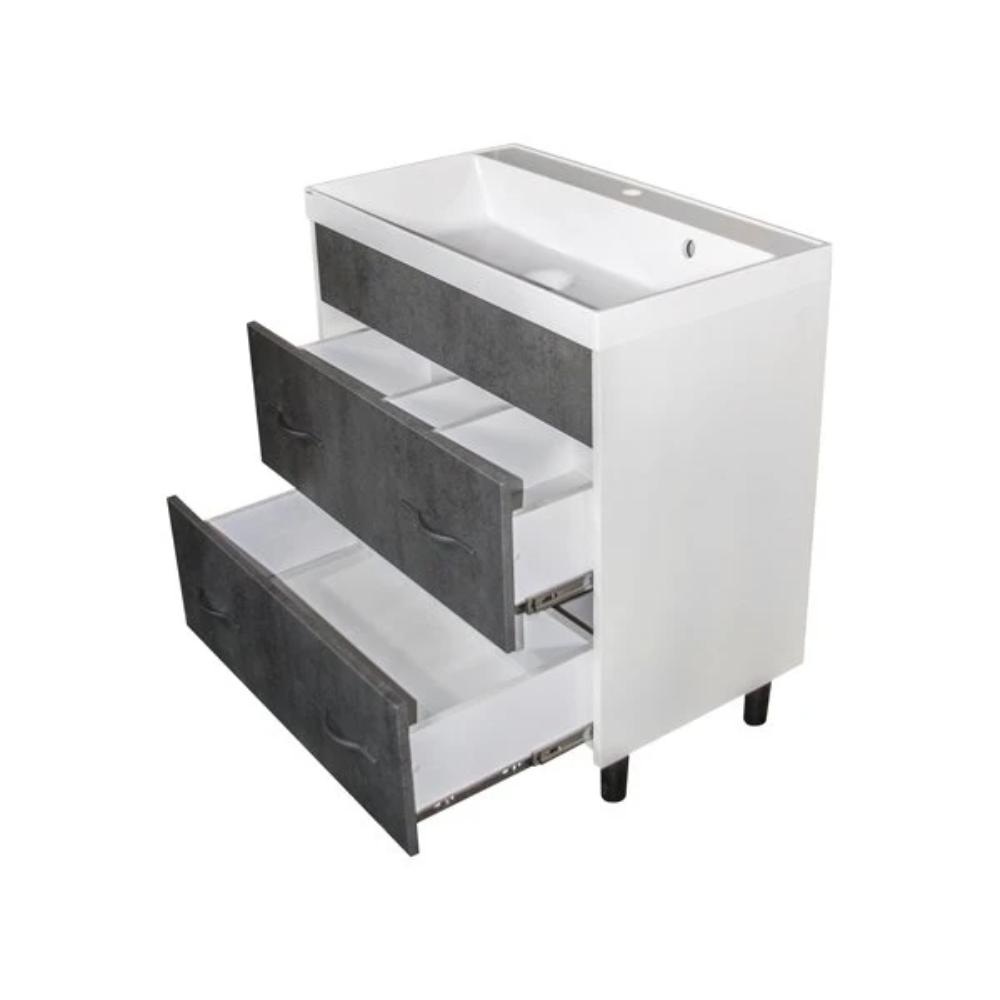 Мебель для ванной Mixline Сура 80, цвет белый / серый