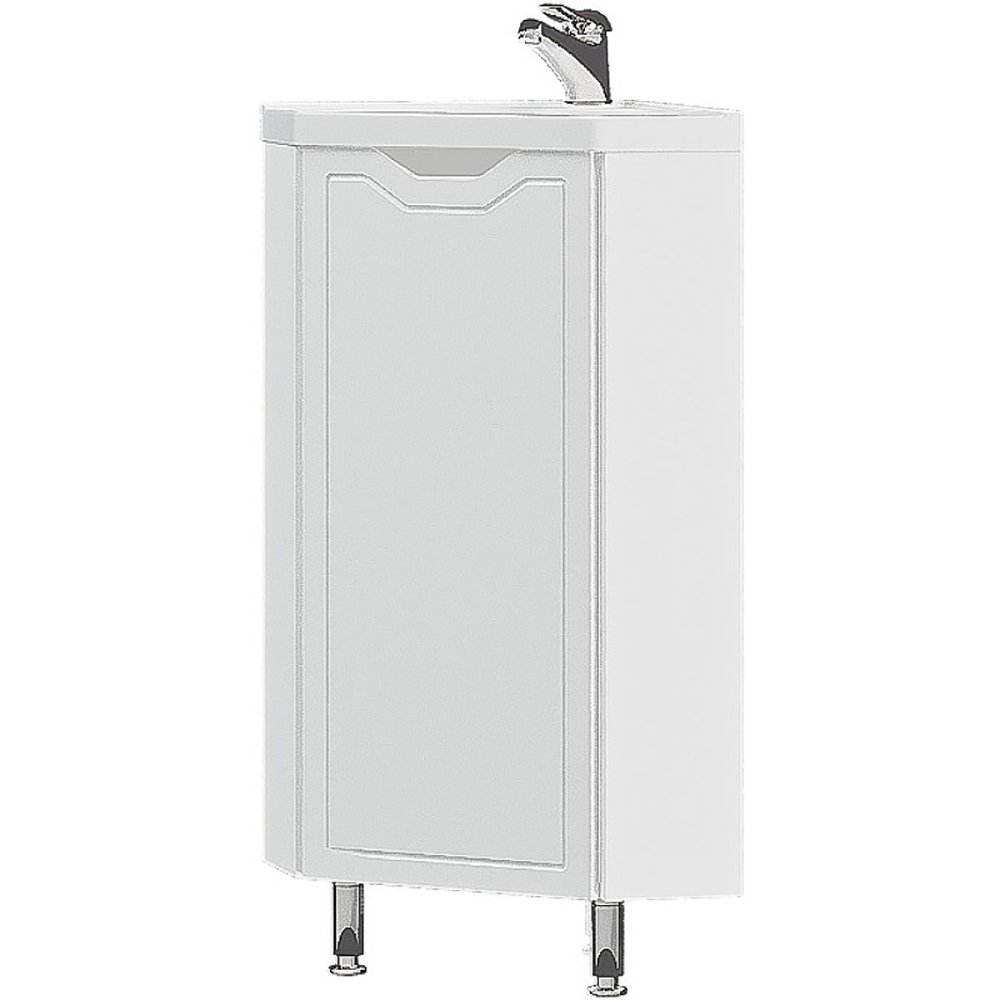 Мебель для ванной Corozo Мирра 40, угловая, цвет белый - фото 1