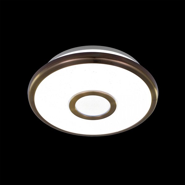 Потолочный светильник Citilux Старлайт CL703B13, арматура бронза, плафон полимер белый / бронза, 21х21 см