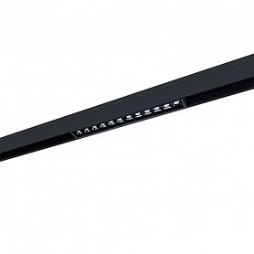 Трековый светильник Arte Lamp Linea A4634PL-1BK, арматура черная, плафон металл черный, 22х2 см - фото 1
