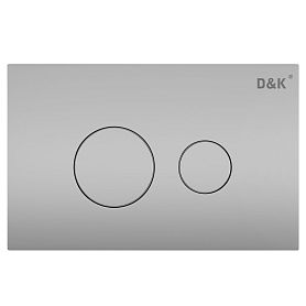 Кнопка смыва D&K Venice DB1029002 для унитаза, цвет хром матовый - фото 1