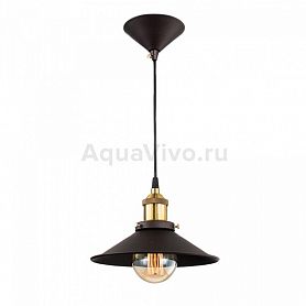 Подвесной светильник Citilux Эдисон CL450101, арматура бронза / венге, плафон металл коричневый, 23х23 см - фото 1