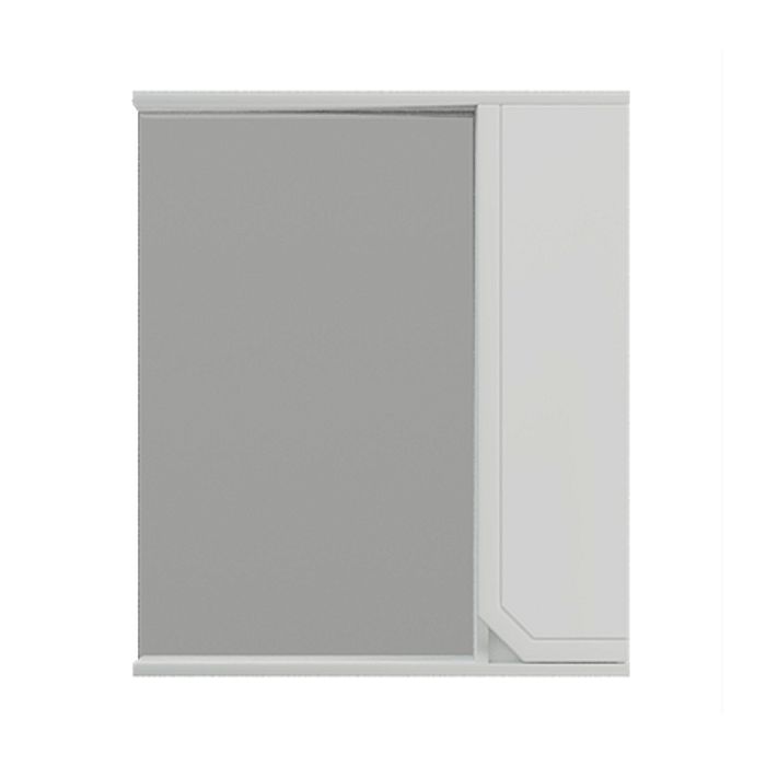 Шкаф-зеркало Corozo Сириус 65, правый, цвет белый