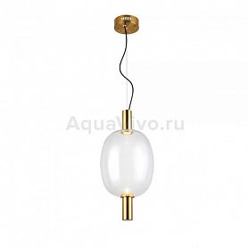 Подвесной светильник ST Luce Allenore SL1582.313.01, арматура металл, цвет бронза, плафон стекло, цвет прозрачный - фото 1