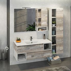 Мебель для ванной Comforty Турин 120, цвет дуб бежевый - фото 1