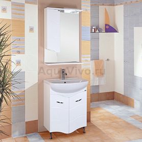 Мебель для ванной Оника Лайн 55.11, цвет белый - фото 1