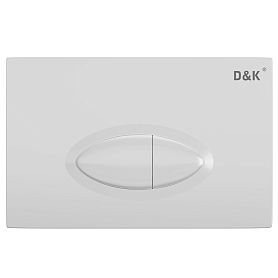 Кнопка смыва D&K Rhein.Marx DB1399016 для унитаза, цвет белый - фото 1