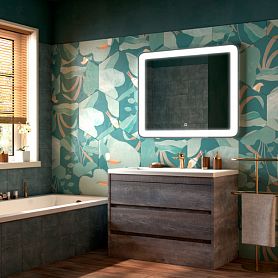 Мебель для ванной Art & Max Family 100 напольная, цвет бетон экзотик - фото 1