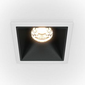 Точечный светильник Maytoni Technicali Alfa DL043-01-10W3K-SQ-WB, арматура бело-черная - фото 1