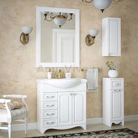 Мебель для ванной Corozo Классика 80, цвет белый - фото 1