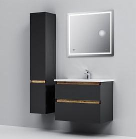 Мебель для ванной AM.PM X-Joy 80 подвесная, цвет черный матовый - фото 1