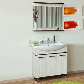 Мебель для ванной Sanflor Толедо 85, цвет Венге/Орегон - фото 1