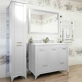 Мебель для ванной Sanflor Ванесса 105/2, напольная, цвет белый - фото 1