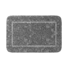 Коврик WasserKRAFT Lopau BM-6011 Micro Chip для ванной, 90x60 см, цвет серый - фото 1