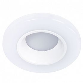 Точечный светильник Arte Lamp Alioth A7991PL-1WH, арматура белая, плафон пластик белый, 9х9 см - фото 1