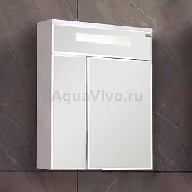 Шкаф-зеркало Оника Сигма 70.01, с подсветкой, цвет белый - фото 1