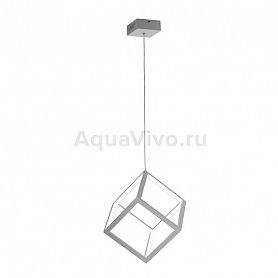 Подвесной светильник Citilux Куб CL719200, арматура белая, плафон металл / полимер белый, 36х36 см - фото 1