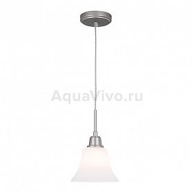 Подвесной светильник Citilux Модерн CL560111, арматура хром, плафон стекло белое, 18х18 см - фото 1