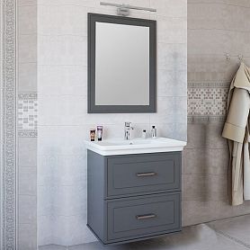 Мебель для ванной Sanflor Модена 75, цвет серый - фото 1