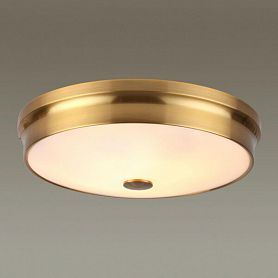 Потолочный светильник Odeon Light Marsei 4824/4C, арматура бронза, плафон стекло белое - фото 1