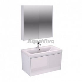 Мебель для ванной Velvex Klaufs 80 подвесной цвет белый - фото 1