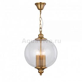 Подвесной светильник ST Luce Lateria SL362.203.03, арматура металл, цвет золото, плафон стекло, цвет прозрачный - фото 1