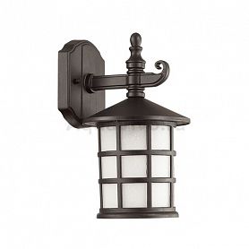 Настенные светильники и фонари Odeon Light House 4042/1W, арматура цвет черный, плафон/абажур стекло/металл, цвет белый/черный - фото 1