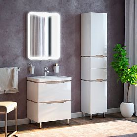 Мебель для ванной Corozo Бостон 60 Z2, цвет белый / антик - фото 1