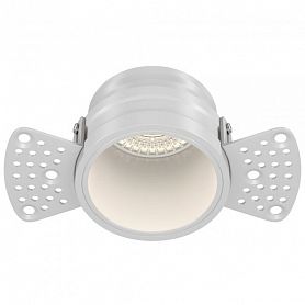 Встраиваемый светильник Maytoni Technical Reif DL048-01W, арматура белая, плафон металл белый - фото 1