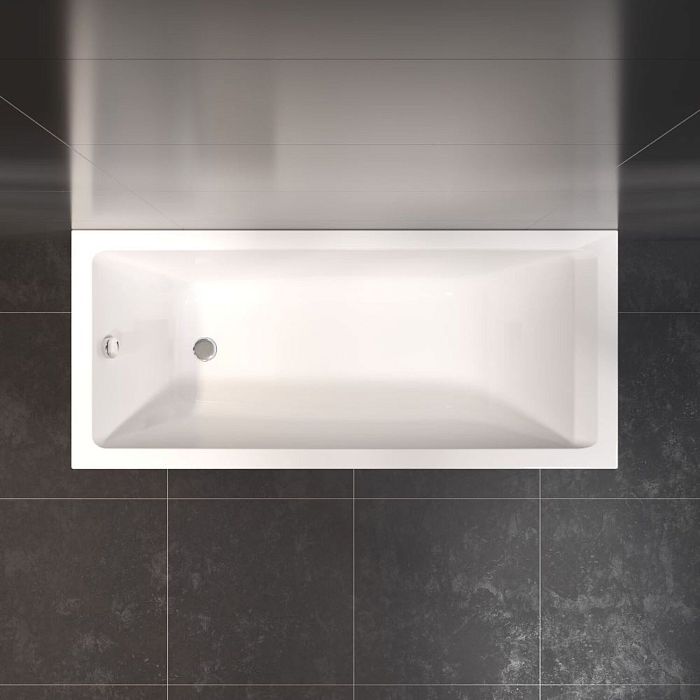 Акриловая ванна AM.PM Gem 160x70, без опор и экранов, цвет белый