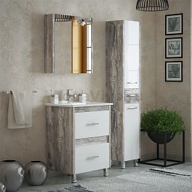 Мебель для ванной Corozo Верона 65, цвет белый / антик - фото 1