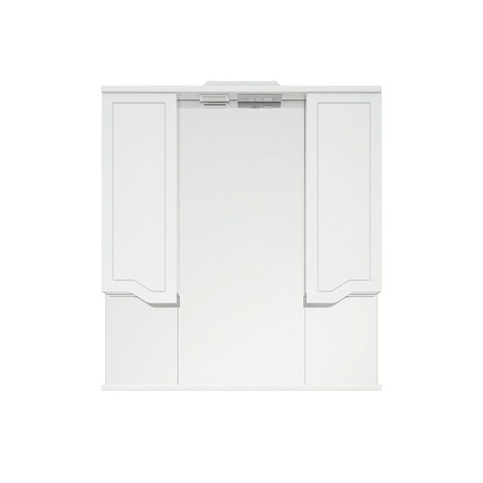 Шкаф-зеркало Corozo Мирра 75/С, с подсветкой, цвет белый