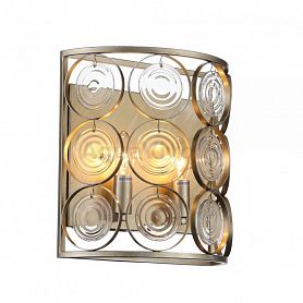 Настенный светильник ST Luce Seranda SL1105.201.02, арматура металл, цвет золото с патиной, плафон металл, стекло, цвет золото, прозрачный - фото 1
