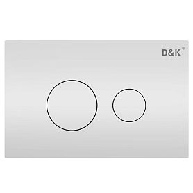 Кнопка смыва D&K Venice DB1029016 для унитаза, цвет белый - фото 1