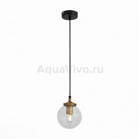 Подвесной светильник ST Luce Varieta SL234.403.01, арматура металл, цвет черный, золото, плафон стекло, цвет прозрачный - фото 1