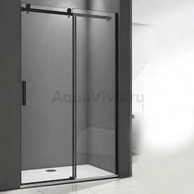 Душевая дверь Good Door Galaxy WTW-160-C-B 160х195, стекло прозрачное, профиль черный - фото 1