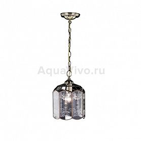 Подвесной светильник Citilux Витра-2 CL442210, арматура бронза, плафон стекло прозрачное, 22х22 см - фото 1